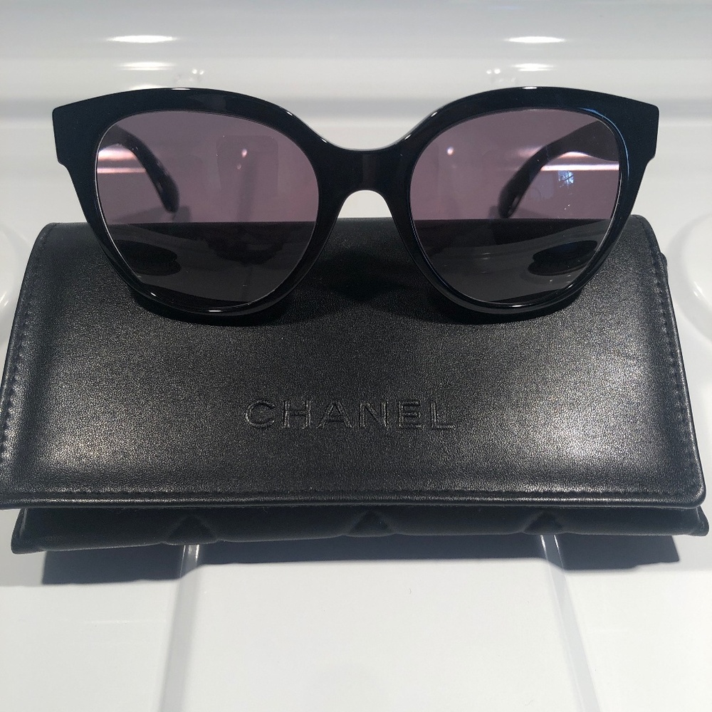 CHANEL Cat Eye Sunglasses  
Just Add Your Own Script